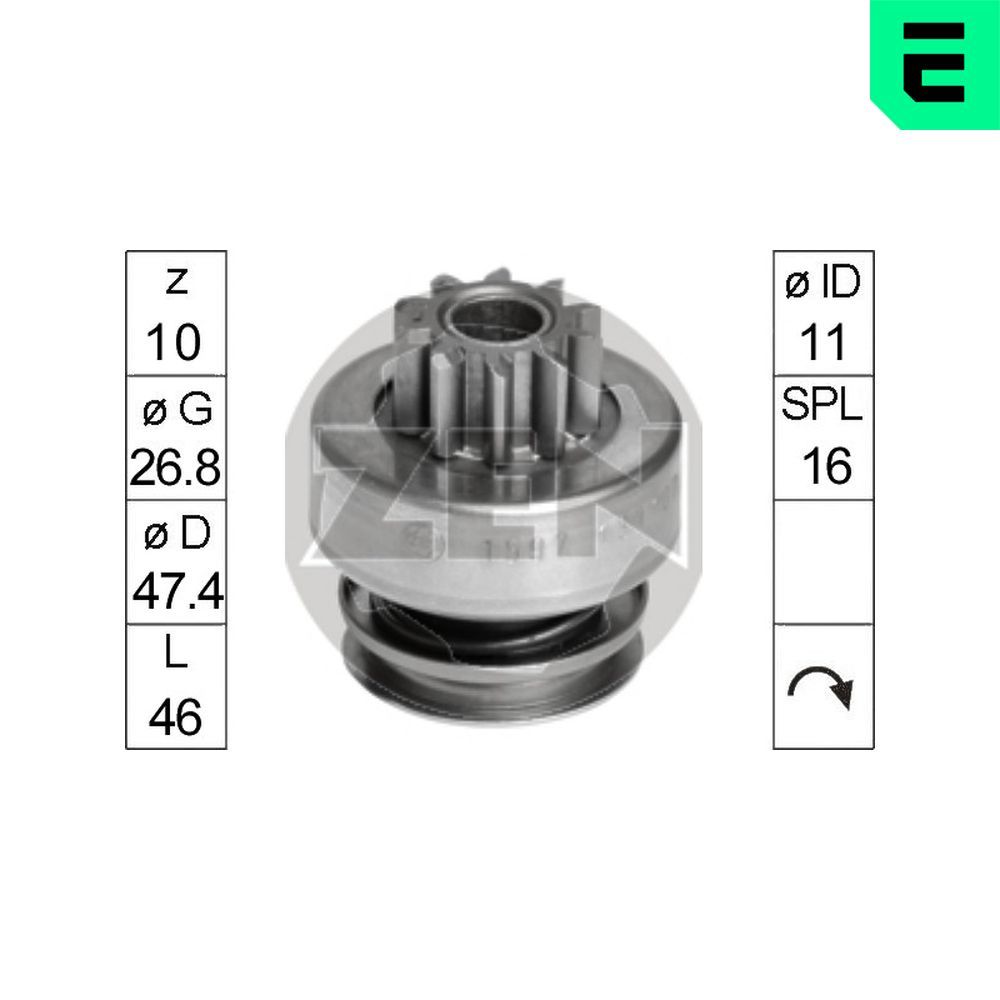 Бендикс стартера ERA ZN1597 - zapix