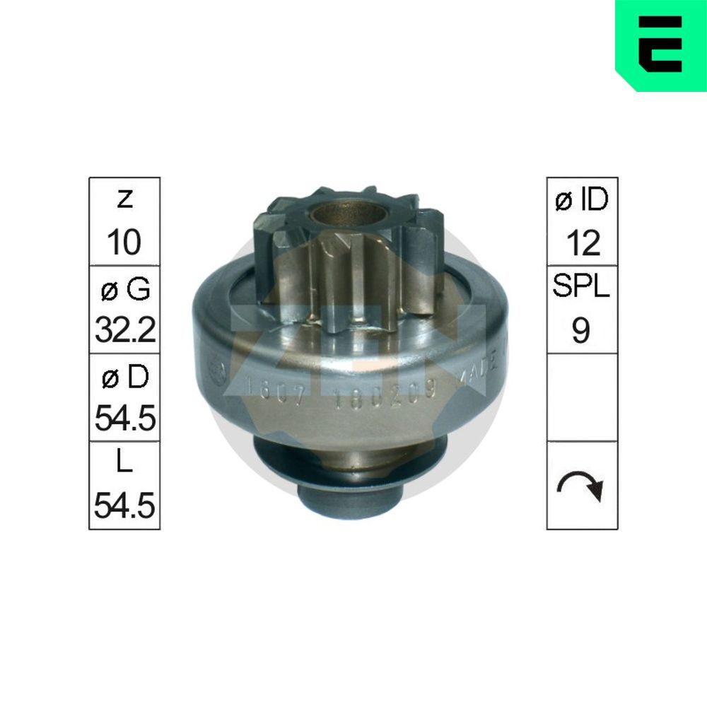 Бендикс стартера ERA ZN1607 - zapix