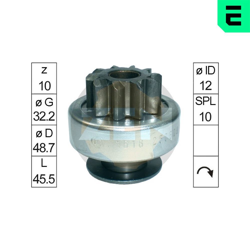 Бендикс стартера ERA ZN1618 - zapix