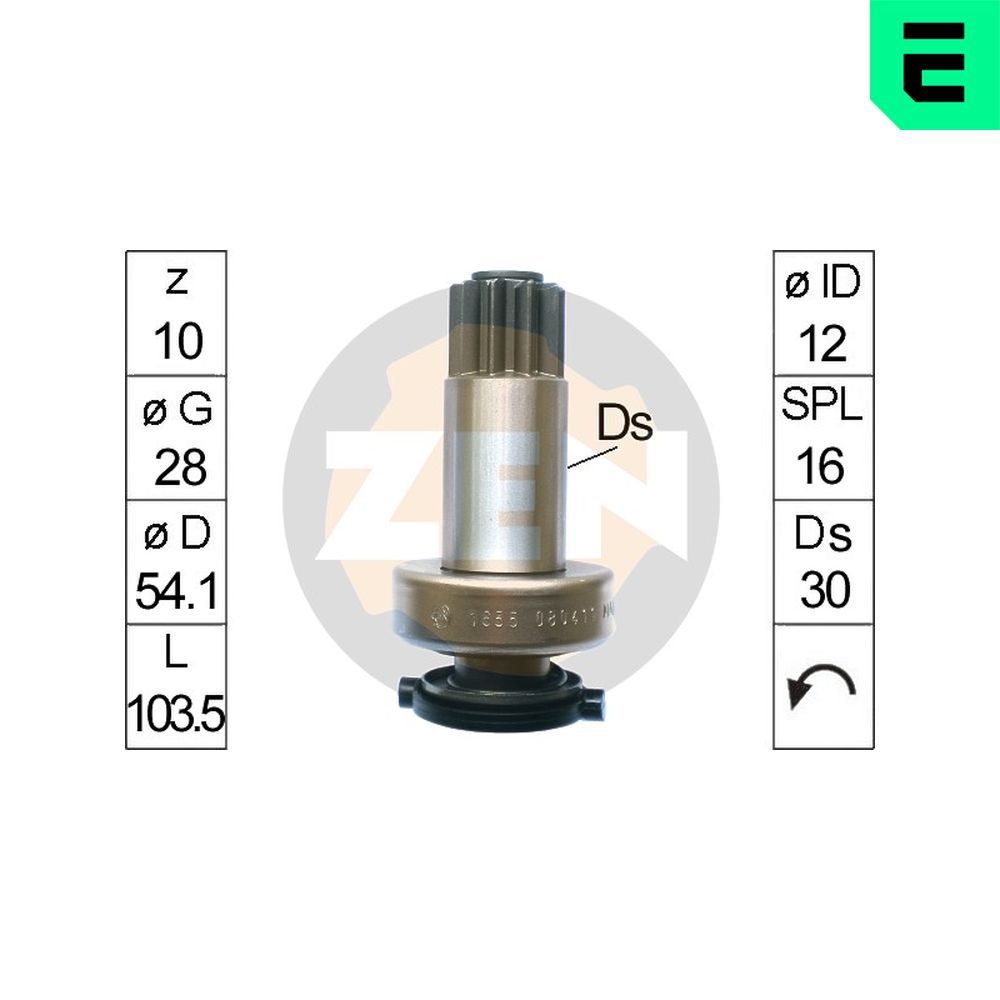 Бендикс стартера ERA ZN1655 - zapix
