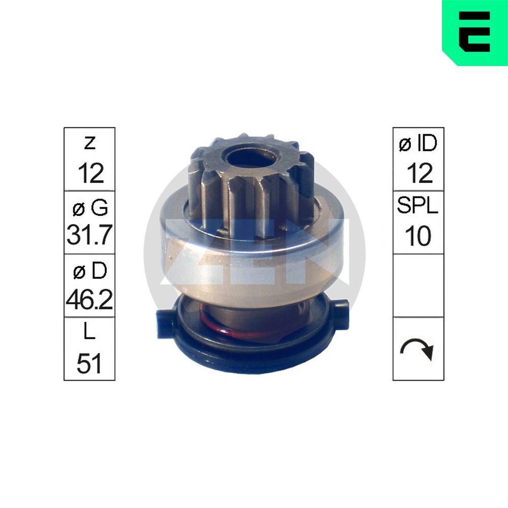 Бендикс стартера ERA ZN1696 - zapix