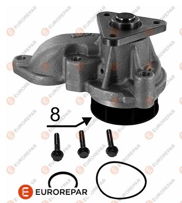 Помпа системи охолодження EUROREPAR 1635181480 - zapix