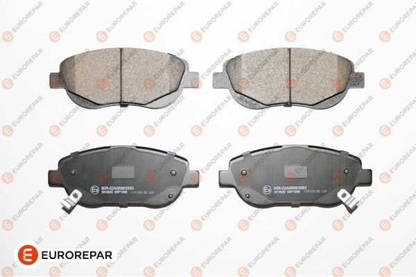 Гальмівні колодки дискові EUROREPAR 1617283980 - zapix