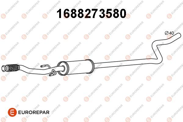 Приймальна труба EUROREPAR 1688273580 - zapix
