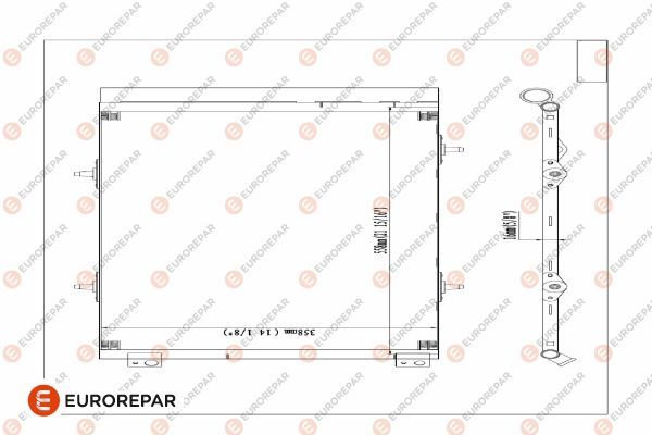 Радіатор кондиціонера EUROREPAR E163371 - zapix