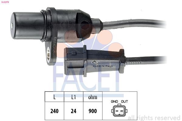 Датчик положення колінчастого валу FACET 90279 - zapix