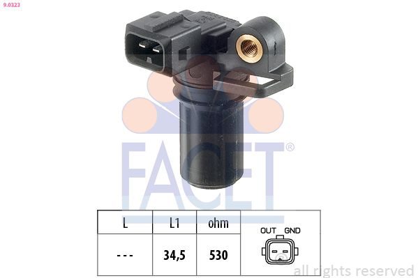 Датчик положення колінчастого валу FACET 90323 - zapix