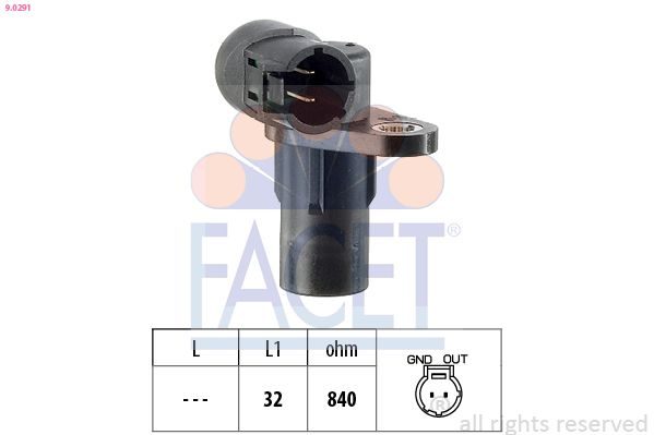 Датчик положення колінчастого валу FACET 90291 - zapix