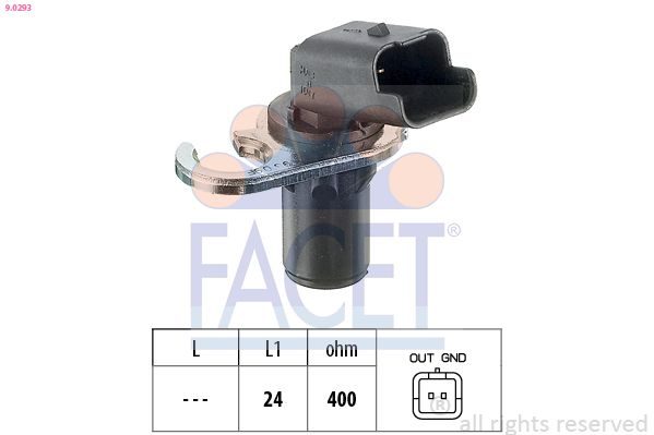 Датчик положення колінчастого валу FACET 90293 - zapix
