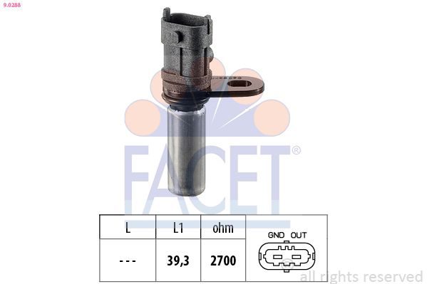 Датчик положення колінчастого валу FACET 90288 - zapix