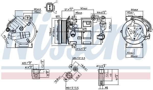 Компресор кондиціонера NISSENS 890210 - zapix