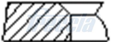Комплект поршневих кілець FRECCIA FR10376100 - zapix