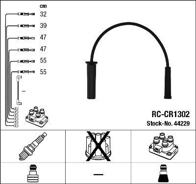 Кабелі запалювання NGK 44229 - zapix