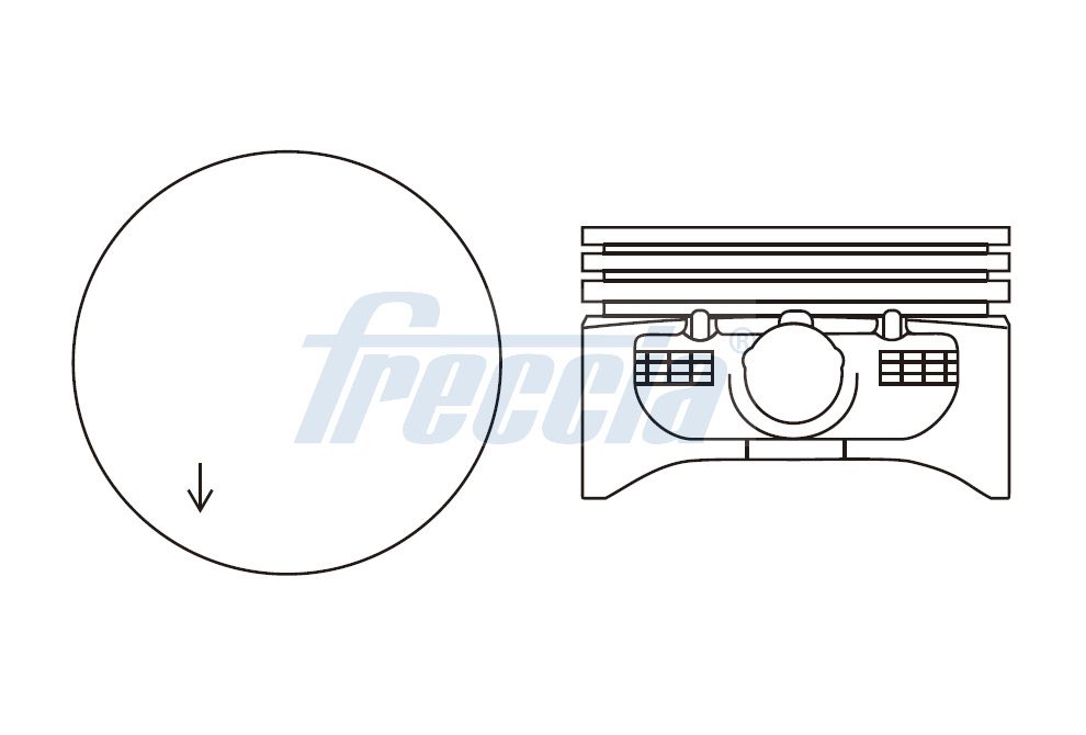 Поршень FRECCIA FP23106000 - zapix