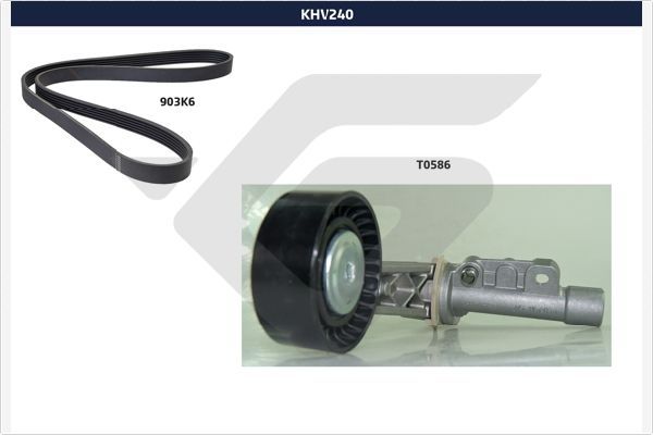 Комплект поліклинових ременів HUTCHINSON KHV240 - zapix