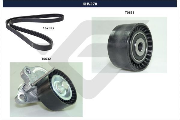 Комплект поліклинових ременів HUTCHINSON KHV278 - zapix
