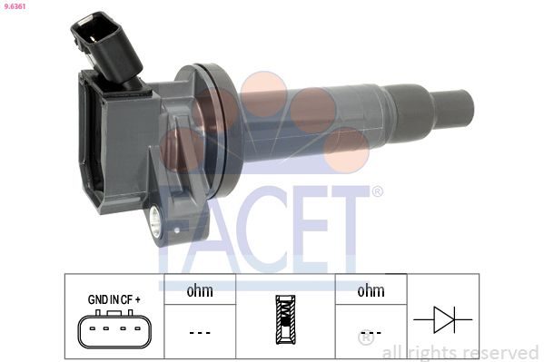 Котушка запалювання FACET 96361 - zapix