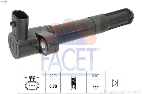 Котушка запалювання FACET 96342 - zapix
