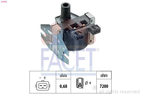 Котушка запалювання FACET 96092 - zapix