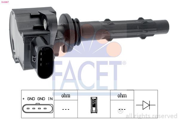 Котушка запалювання FACET 96387 - zapix