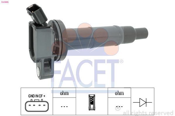 Котушка запалювання FACET 96366 - zapix