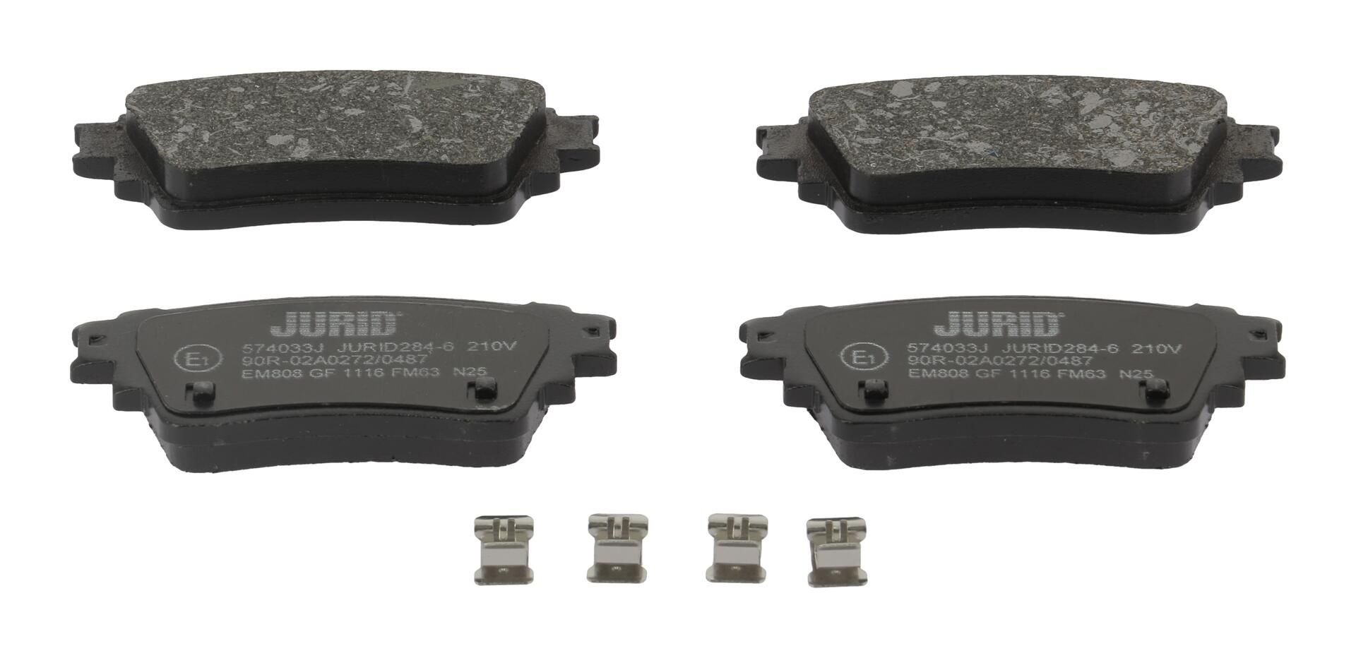 Гальмівні колодки дискові JURID 574033J - zapix