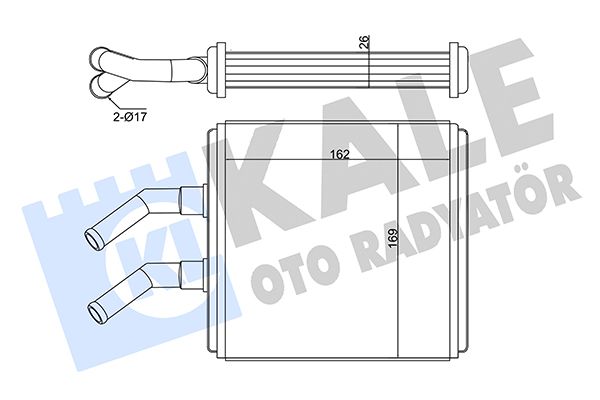 Радіатор пічки KALE OTO RADYATÖR 346585 - zapix