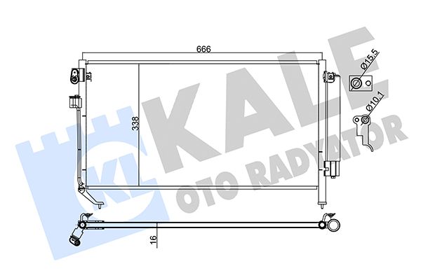 Радіатор кондиціонера KALE OTO RADYATÖR 382900 - zapix
