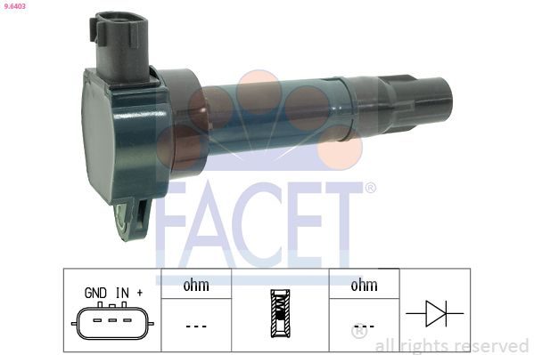 Котушка запалювання FACET 96403 - zapix