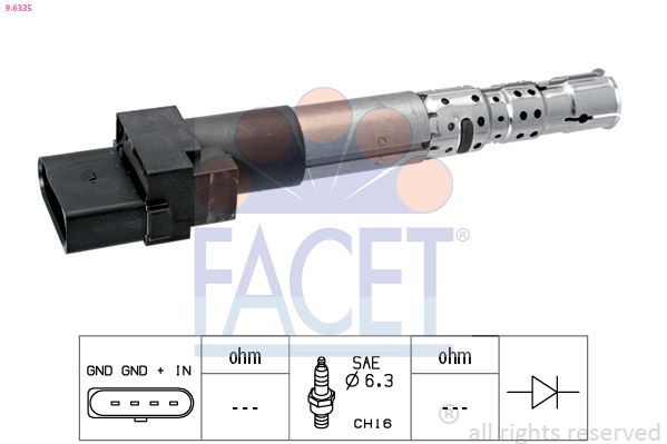 Котушка запалювання FACET 96335 - zapix