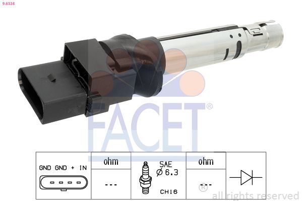 Котушка запалювання FACET 96334 - zapix