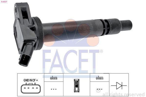 Котушка запалювання FACET 96437 - zapix