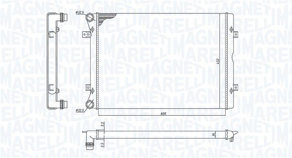 Радіатор охолодження двигуна MAGNETI MARELLI 350213196100 - zapix