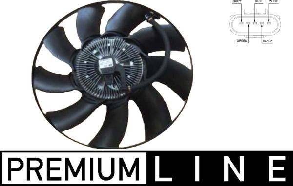 Вентилятор системи охолодження MAHLE CFF475000P - zapix