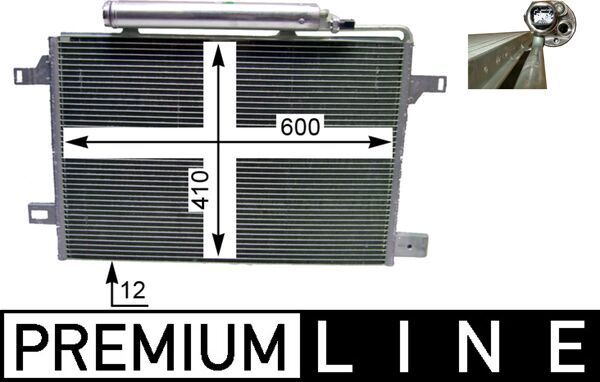 Радіатор кондиціонера MAHLE AC369000P - zapix