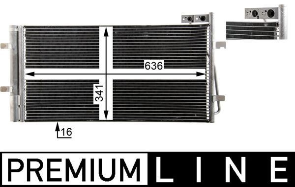 Радіатор кондиціонера MAHLE AC42000P - zapix