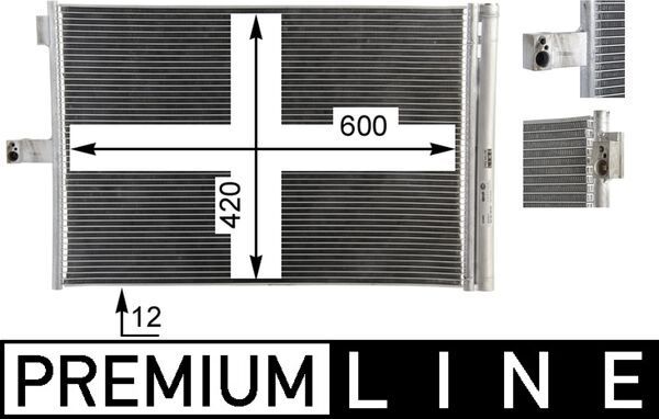 Радіатор кондиціонера MAHLE AC68000P - zapix