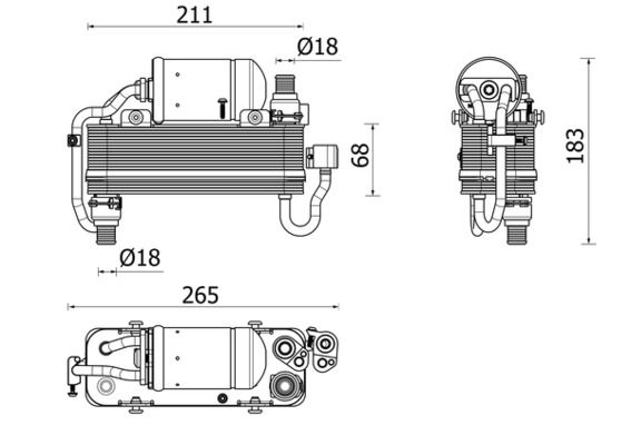 Радіатор кондиціонера MAHLE AC960000P - zapix
