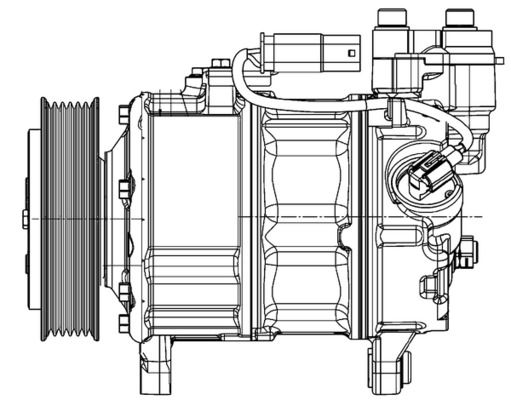 Компресор кондиціонера MAHLE ACP600000P - zapix