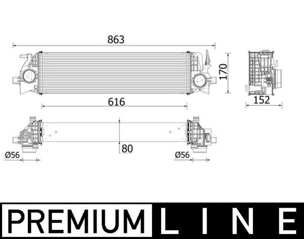Інтеркулер MAHLE CI554000P - zapix