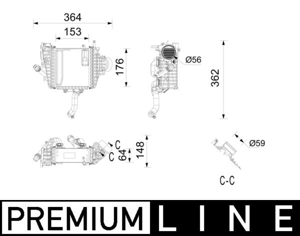 Інтеркулер MAHLE CI737000P - zapix