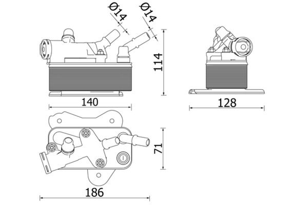Радіатор коробки передач MAHLE CLC225000P - zapix