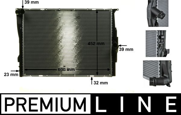 Радіатор охолодження двигуна MAHLE CR1090000P - zapix