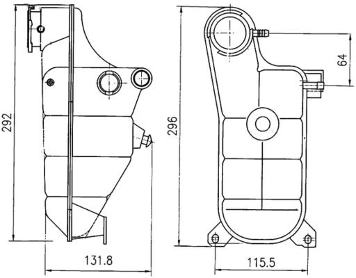 Розширювальний бачок MAHLE CRT119000S - zapix