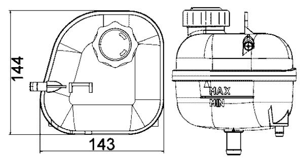 Розширювальний бачок MAHLE CRT85001S - zapix