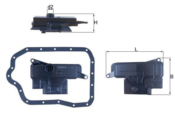 Фільтр АКПП MAHLE HX234D - zapix