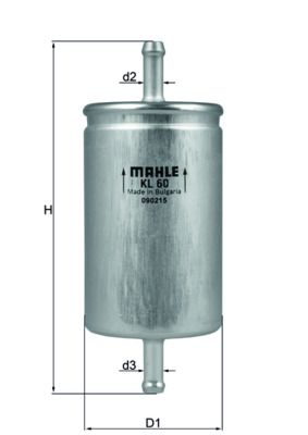 Паливний фільтр MAHLE KL60 - zapix