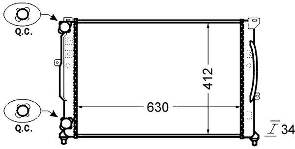 Радіатор охолодження двигуна MAHLE CR1423000S - zapix