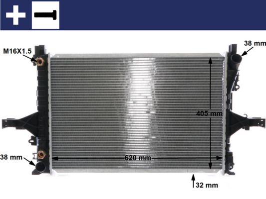 Радіатор охолодження двигуна MAHLE CR1547000S - zapix