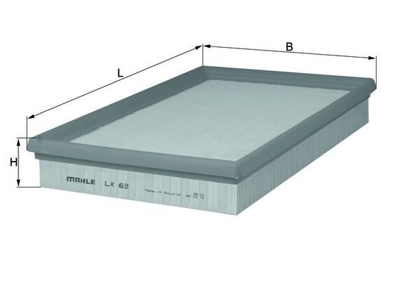 Повітряний фільтр MAHLE LX63 - zapix